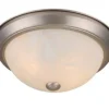 Brand New Patriot Lighting® Brushed Nickel 2-Light Flush Mount Ceiling Light – 2 Pack