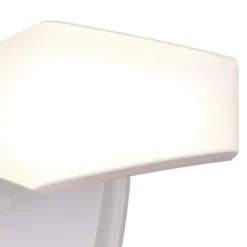 Brand New Patriot Lighting® Dualux White Led Dual Head Motion Sensor Link Outdoor Security Flood Light