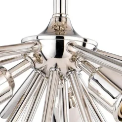 Brand New Patriot Lighting® Estelle Polished Nickel 3 Light Semi-Flush Mount Ceiling Light