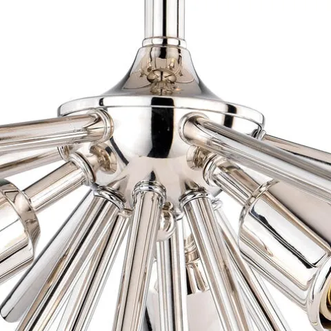 Brand New Patriot Lighting® Estelle Polished Nickel 3 Light Semi-Flush Mount Ceiling Light
