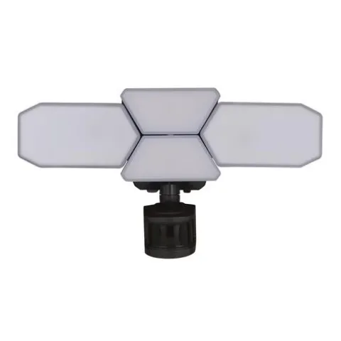 Brand New Patriot Lighting® Dualux Bronze Led 4-Head Motion Sensor Outdoor Security Flood Light