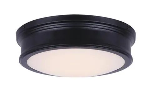 Brand New Patriot Lighting® Otis Matte Black Integrated Led Flush Mount Ceiling Light