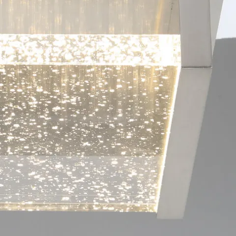 Brand New Patriot Lighting® Paradiso Chrome Integrated Led Outdoor Flush Mount Ceiling Light