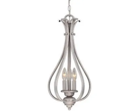 Brand New Patriot Lighting® Monrovia Brushed Nickel 3-Light Pendant