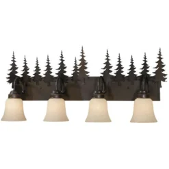 Brand New Patriot Lighting® Yosemite Burnished Bronze 4 Light Vanity Light