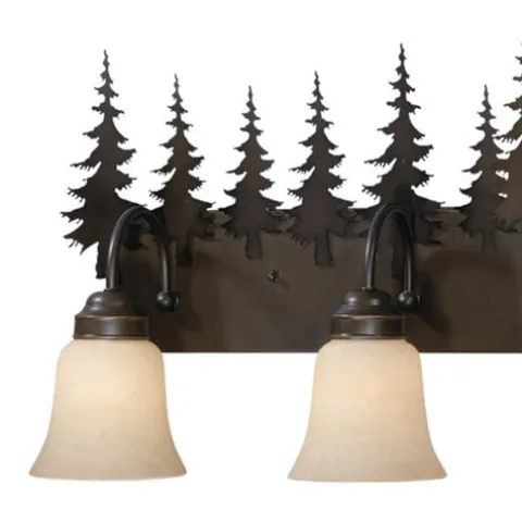 Brand New Patriot Lighting® Yosemite Burnished Bronze 4 Light Vanity Light