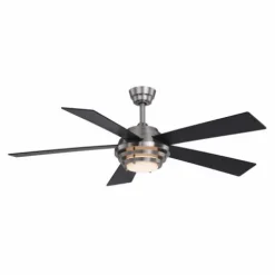 Brand New Patriot Lighting™ Kyoto 52″ Brushed Nickel Indoor Integrated Led Ceiling Fan