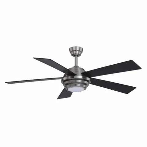 Brand New Patriot Lighting™ Kyoto 52″ Brushed Nickel Indoor Integrated Led Ceiling Fan