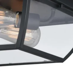 Brand New Patriot Lighting® Granville Oil-Burnished Bronze 2-Light Outdoor Flush Mount Light