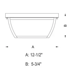 Brand New Patriot Lighting® Granville Oil-Burnished Bronze 2-Light Outdoor Flush Mount Light