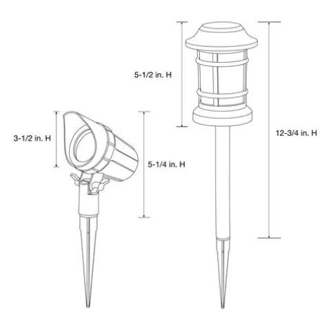 Brand New Patriot Lighting® Loretto Low Voltage Led Landscape Light Set – 8 Pack