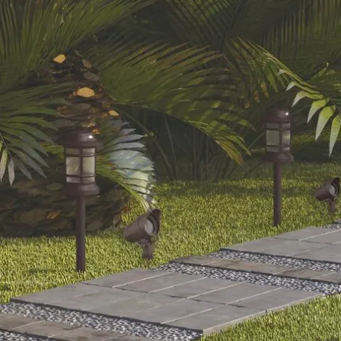 Brand New Patriot Lighting® Loretto Low Voltage Led Landscape Light Set – 8 Pack