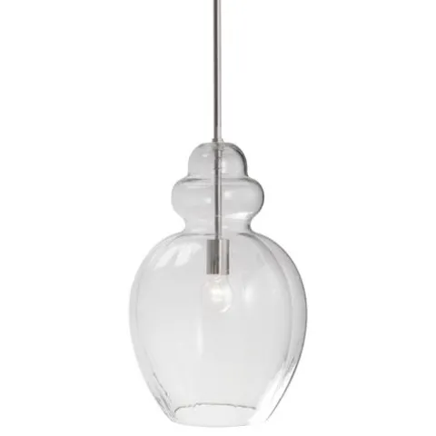 Brand New Patriot Lighting® Kacie Brushed Nickel 1 Light Pendant