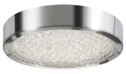 Brand New Patriot Lighting® Cressa Polished Chrome Integrated Led Flush Mount Ceiling Light