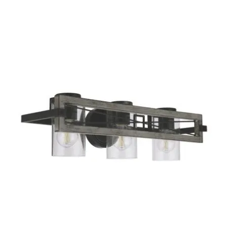 Brand New Patriot Lighting® Lizzie Matte Black 3-Light Vanity Light