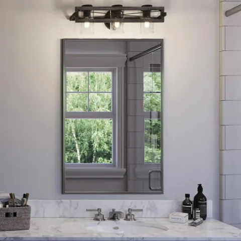 Brand New Patriot Lighting® Lizzie Matte Black 3-Light Vanity Light