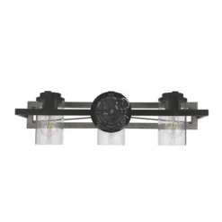 Brand New Patriot Lighting® Lizzie Matte Black 3-Light Vanity Light