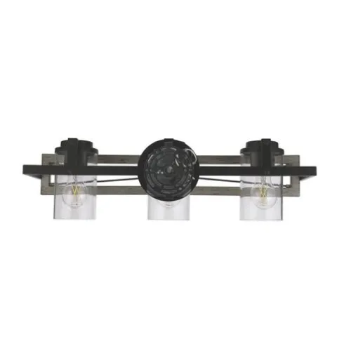 Brand New Patriot Lighting® Lizzie Matte Black 3-Light Vanity Light