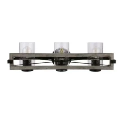 Brand New Patriot Lighting® Lizzie Matte Black 3-Light Vanity Light