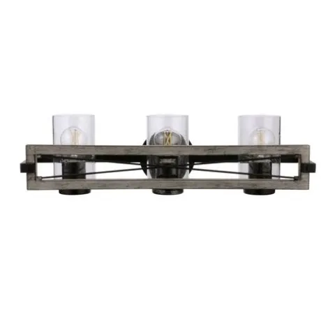 Brand New Patriot Lighting® Lizzie Matte Black 3-Light Vanity Light