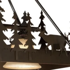 Brand New Patriot Lighting® Bryce Burnished Bronze 3 Light Island Light