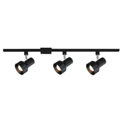 Brand New Patriot Lighting® Step Light 3-Light Black Track Lighting Set