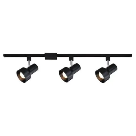 Brand New Patriot Lighting® Step Light 3-Light Black Track Lighting Set