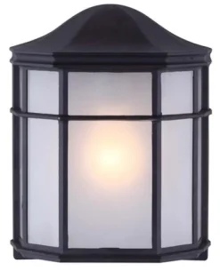 Budget Patriot Lighting® Alessia Black Outdoor Wall Light