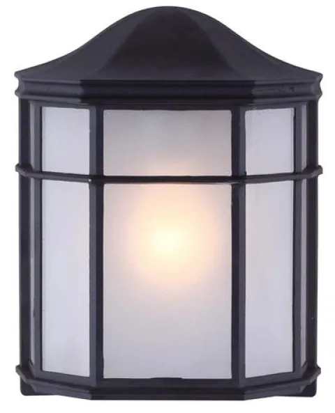 Budget Patriot Lighting® Alessia Black Outdoor Wall Light