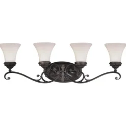 Budget Patriot Lighting® Avenant Bronze 4 Light Vanity Light