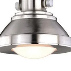 Budget Patriot Lighting® Adam Nickel 1-Light Led Track Lighting Pendant