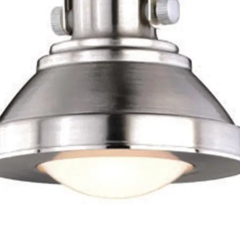 Budget Patriot Lighting® Adam Nickel 1-Light Led Track Lighting Pendant