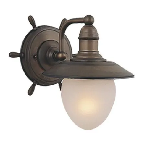 Budget Patriot Lighting® Anchors Antique Red 1-Light Vanity Light
