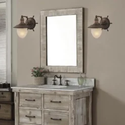 Budget Patriot Lighting® Anchors Antique Red 1-Light Vanity Light
