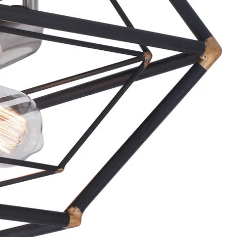 Budget Patriot Lighting® Bartlett Oil Rubbed Bronze 3 Light Flush Mount Ceiling Light