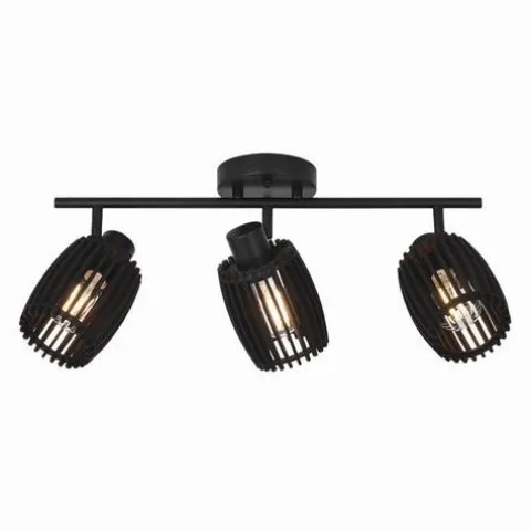 Budget Patriot Lighting® Bernard Matte Black 3-Light Track Light