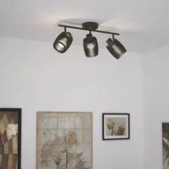 Budget Patriot Lighting® Bernard Matte Black 3-Light Track Light