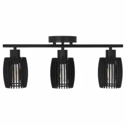 Budget Patriot Lighting® Bernard Matte Black 3-Light Track Light