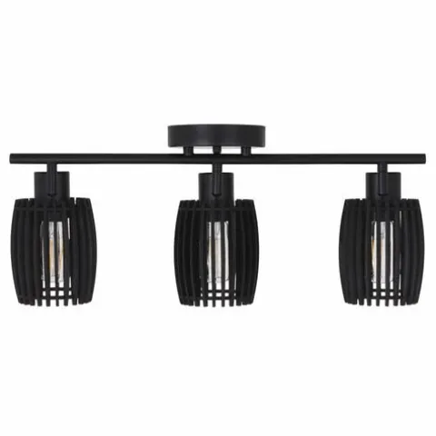 Budget Patriot Lighting® Bernard Matte Black 3-Light Track Light