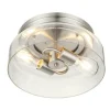 Budget Patriot Lighting® Belen Brushed Nickel 2-Light Flush Mount Ceiling Light