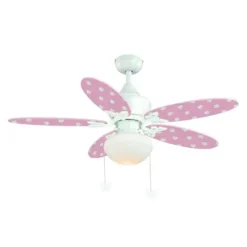 Budget Patriot Lighting™ Butterfly 44″ White Indoor Led Ceiling Fan