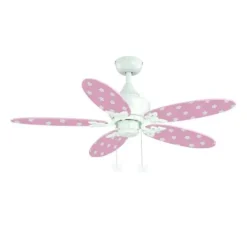 Budget Patriot Lighting™ Butterfly 44″ White Indoor Led Ceiling Fan