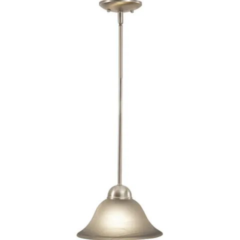 Budget Patriot Lighting® Da Vinci Brushed Nickel 1 Light Mini Pendant