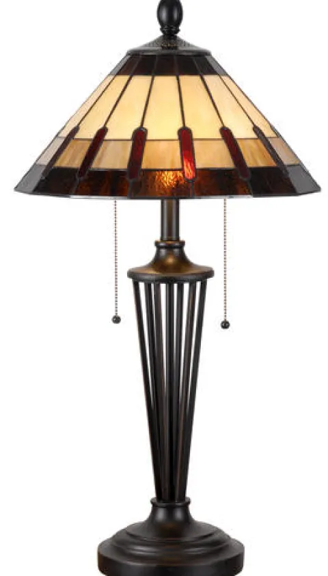 Budget Patriot Lighting® Denman Tiffany Style Table Lamp