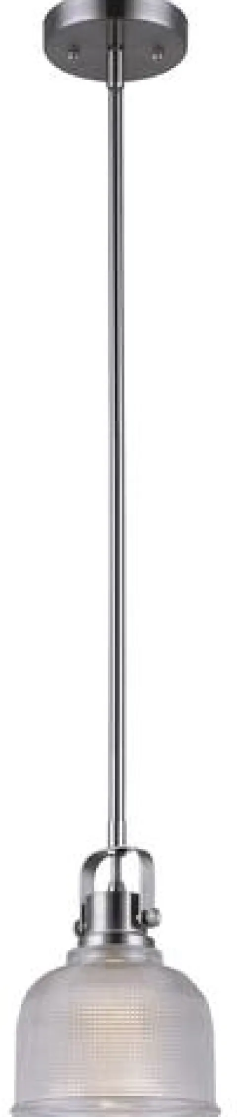 Budget Patriot Lighting® Dynasty 5-3/4″ Brushed Nickel 1-Light Mini Pendant