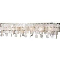 Budget Patriot Lighting® Elsa Satin Nickel 6 Light Vanity Light