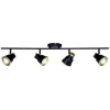 Budget Patriot Lighting® Fairhaven Textured Black Flush Mount Ceiling Light