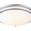 Budget Patriot Lighting® Gilda Ii Brushed Nickel 19″ Integrated Led Flush Mount Ceiling Light