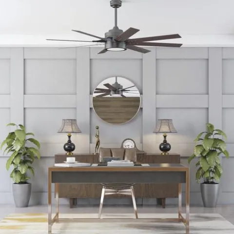 Budget Patriot Lighting™ Grand Haven Ii 62″ Oil-Rubbed Bronze Indoor Led Ceiling Fan