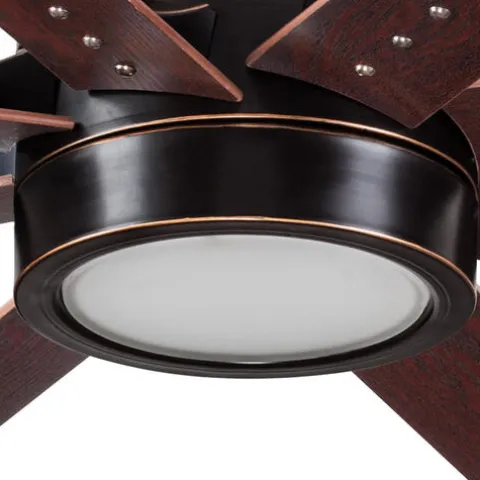 Budget Patriot Lighting™ Grand Haven Ii 62″ Oil-Rubbed Bronze Indoor Led Ceiling Fan